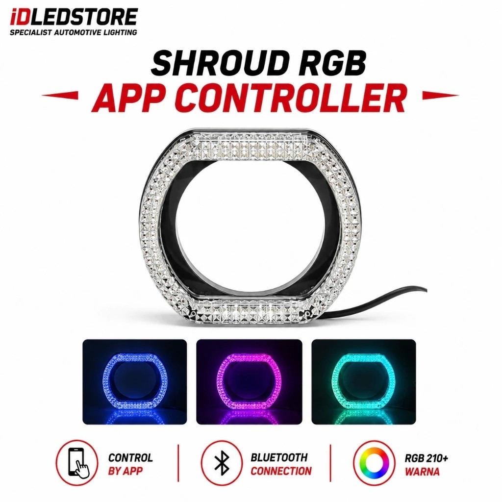 5D Glory 3 นิ้ว WRGB Android Ios Controller App ราคาหน่วยรูปไข่และกลม