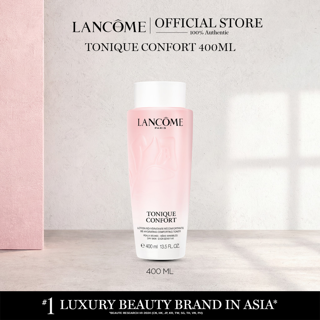 LANCOME TONIQUE CONFORT RE-HYDRATING COMFORTING TONER 400MLโทนเนอร์สูตรน้ำกึ่งโลชั่น ปลอบประโลมผิว 400ML