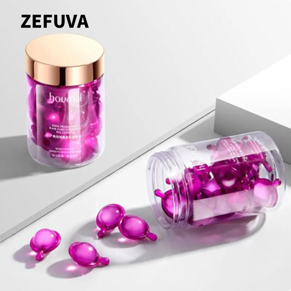 ZEFUVA Rose Capsules น้ํามันหอมระเหยผม, บํารุงความยืดหยุ่นสารสกัดจากพืช Keratin Oil, น้ํามันหอมระเหย