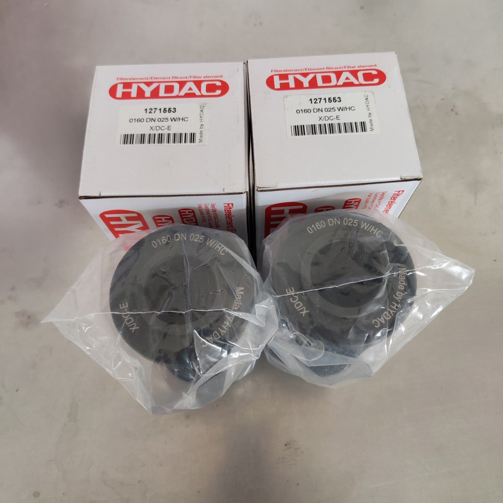 คลังสินค้าพร้อมเปลี่ยนไส้กรองน้ํามันไฮดรอลิกสแตนเลส HYDAC 0160DN025W/HC