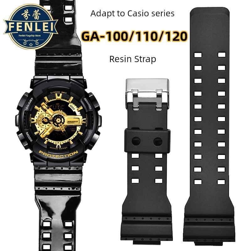 นาฬิกา ผู้ชาย seiko ของแทั นาฬิกาเด็กผู้หญิง สายนาฬิกา Casio ทดแทนสายนาฬิกา GA100/110สีดำทองสายนาฬิก