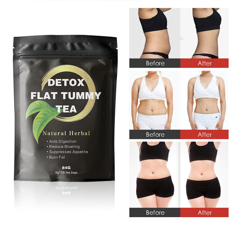 现货Detox Flat Tummy Tea 3g*28 ถุงชาถุงชา热代卖用Q0910