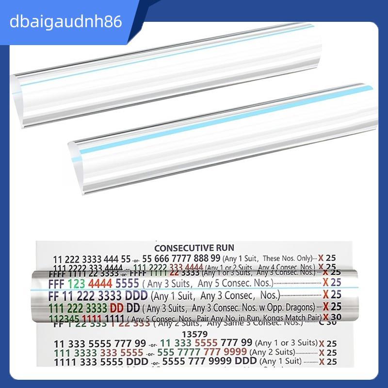 READY STOCK Mahjong Line Finder พร้อมสาย Guiding Blue, Wide Reading Ruler แว่นขยายการ์ดขนาดใหญ่สําหร