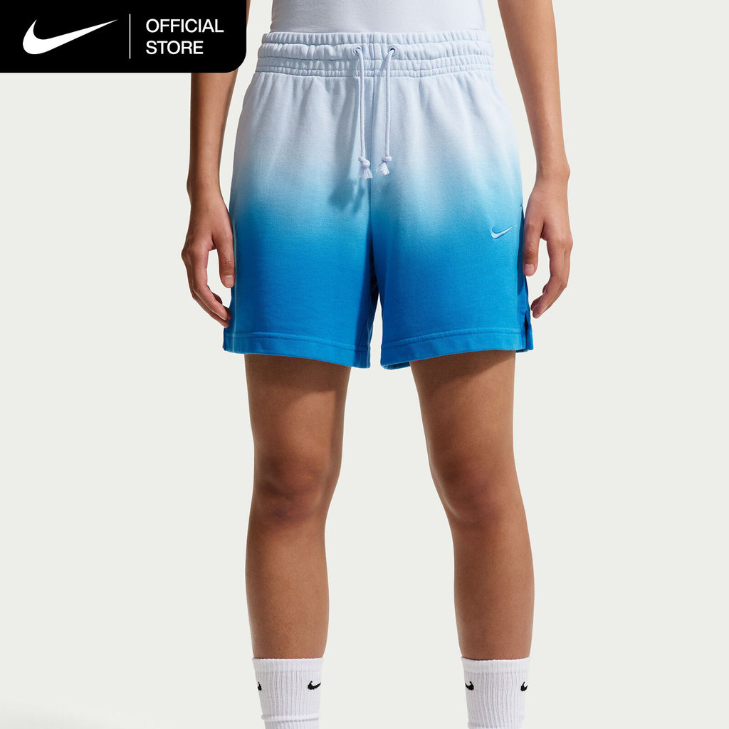 Nike Women's Sportswear Phoenix Fleece Mid-Rise Shorts - Hydrogen Blue [IF7371-407]