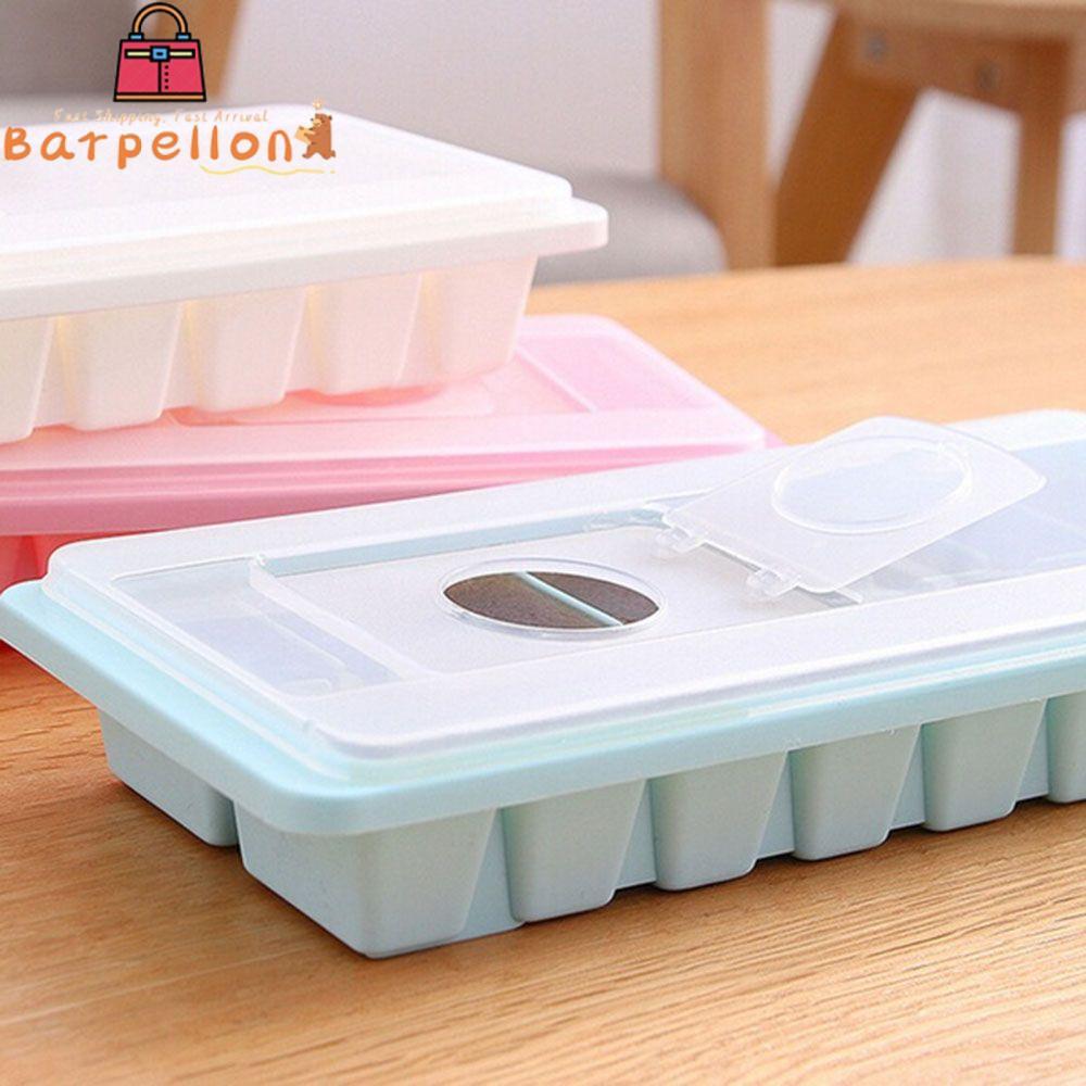 BARPELLON 16 Cavity Ice Tray Cover Maker Box Drink Jelly Freezer