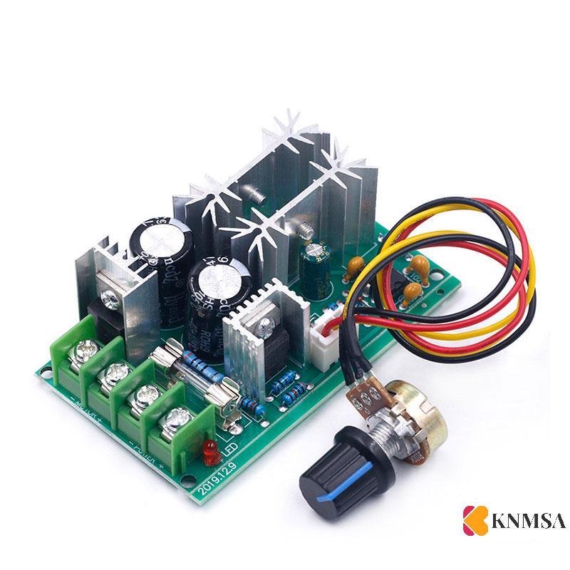 KNMSA] DC 10-60V มอเตอร์ควบคุมความเร็วตัวควบคุม PWM มอเตอร์ควบคุมความเร็วสวิตช์เดิม 20A sceptcknnn ค