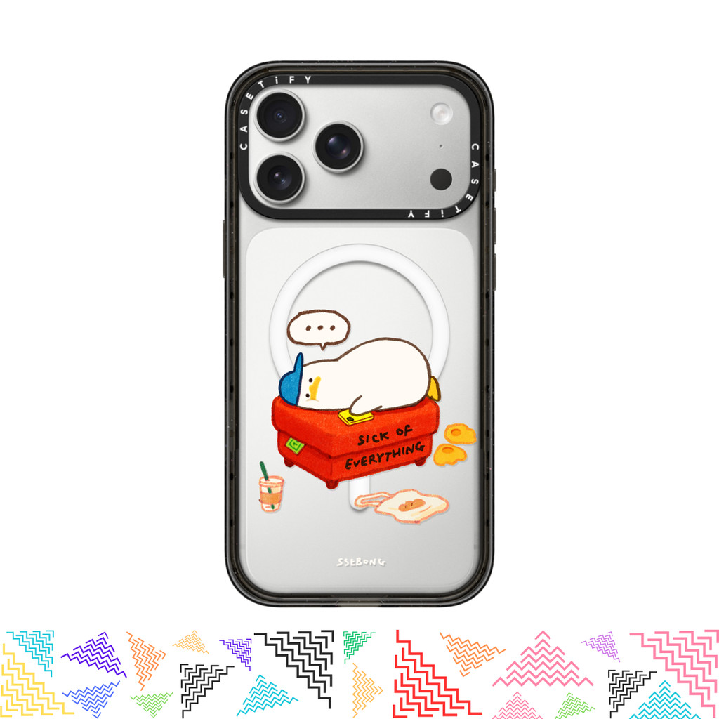 เคสมือถือ CASETiFY | Duck on the couch [SSEBONG] For iPhone Samsung แท้ พร้อมส่ง เคสกันกระแทก