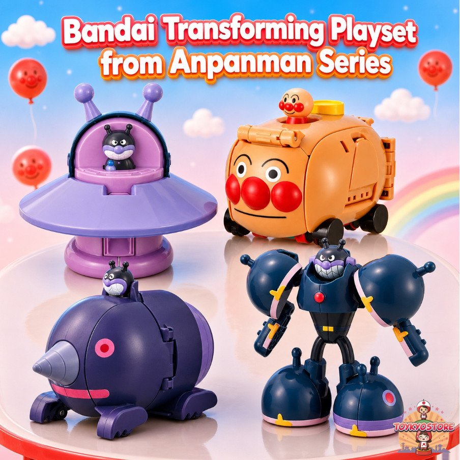 Bandai Chiki Chiki Great Transformation! - Transforming Playset from Anpanman Series [Direct from Japan]