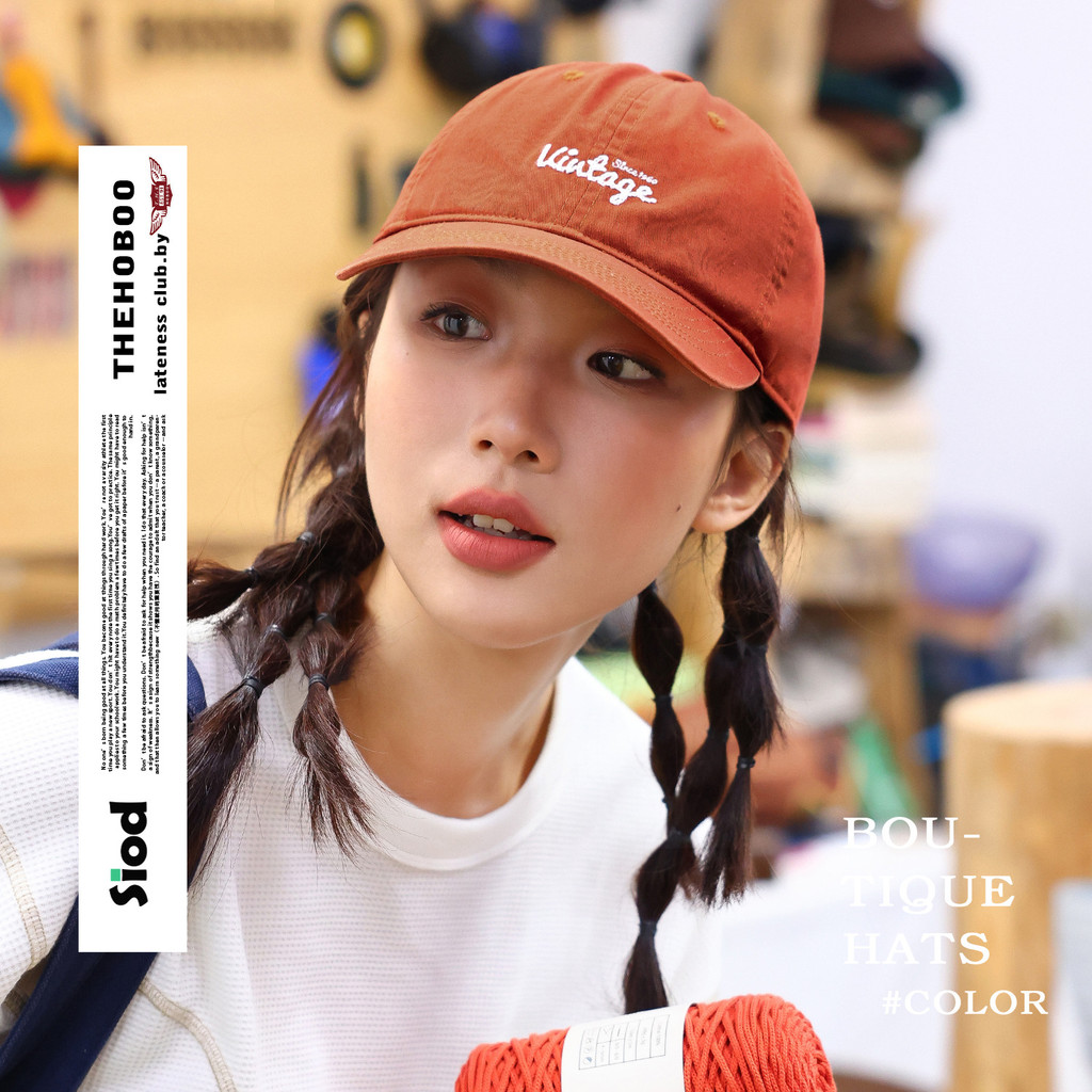 หมวกเบสบอลปักลายโซ่สำหรับผู้หญิกระดับไฮเอนด์ ออกแบบมาให้อเนกประสงค์และแฟชั่นใหม่ 4XIY