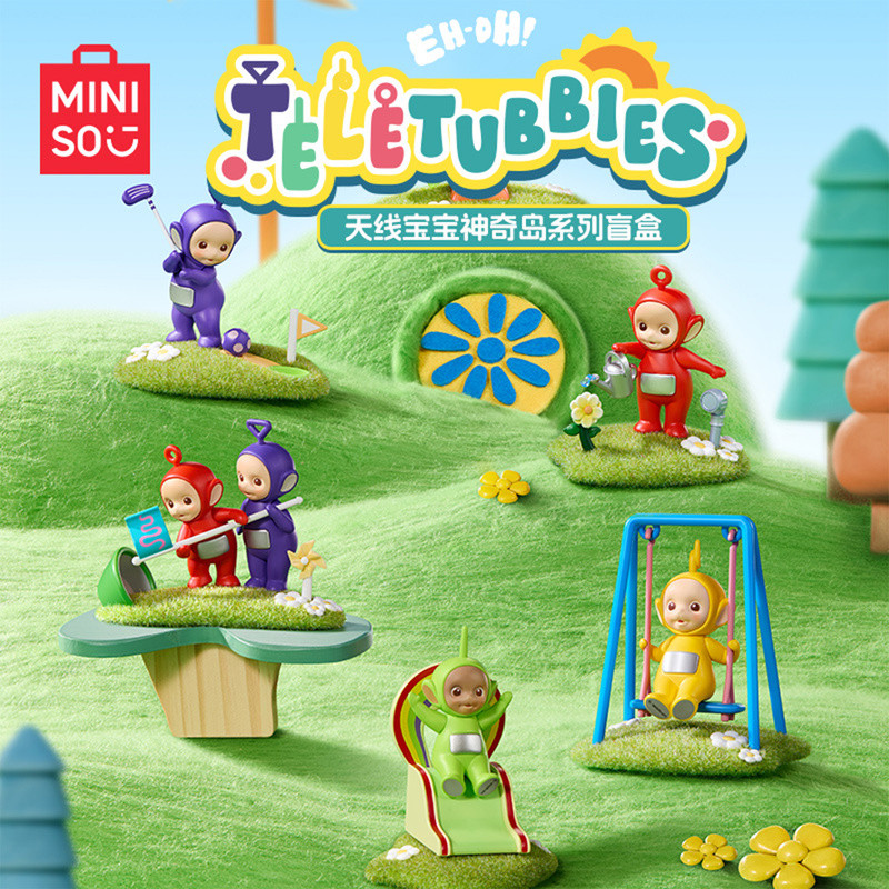 Mini miniso miniso สินค้าพรีเมี่ยม Teletubbies Magic Island Series Figure-Made Mystery กล่องน่ารักเด