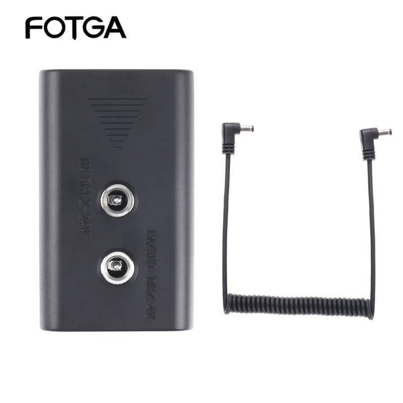 NP-F Dummy DC Coupler พร้อมสายเคเบิลสําหรับ NP-F970 NP-F960 NP-F770 F750 F550