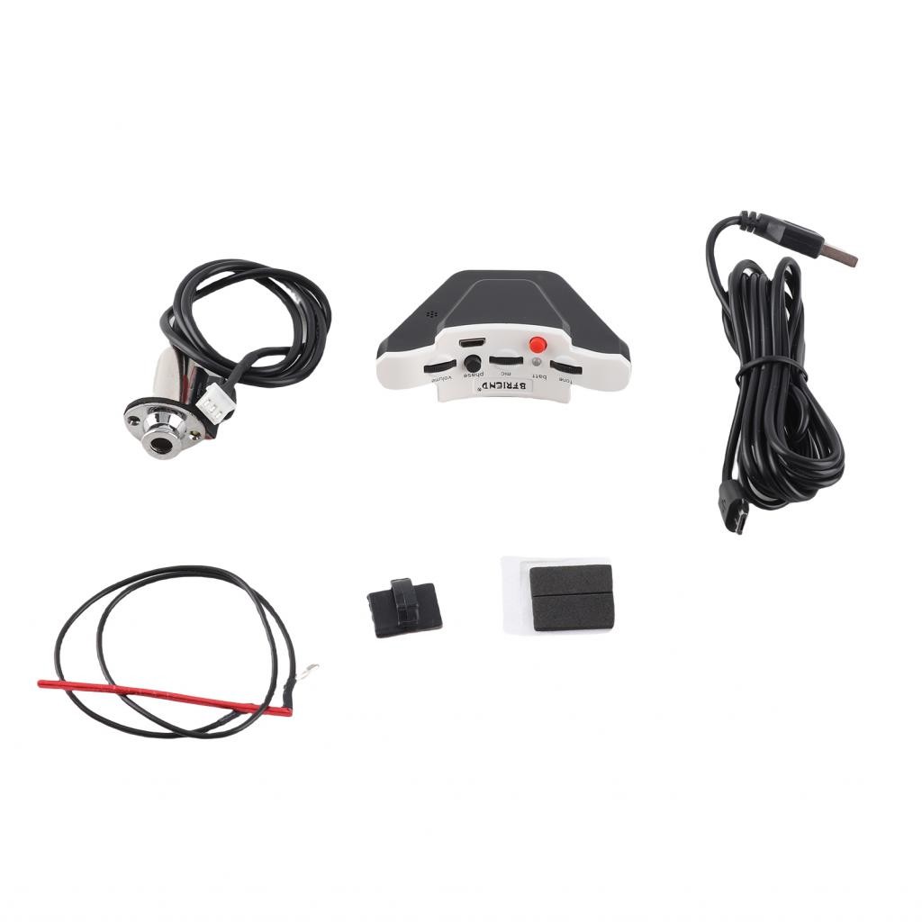 Meyishop-ph BFRIEND F9 กีต้าร์โปร่ง Soundhole Pickup Piezo + ไมโครโฟน Double ติดตั้งง่ายสําหรับคลาสส