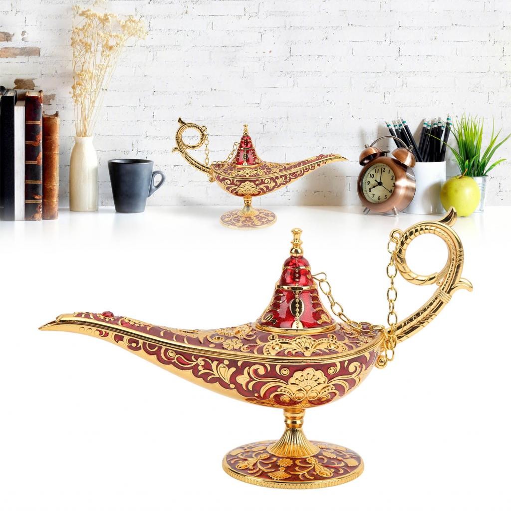 Genie Lamp Aladin Magic Relief Pattern สำหรับปาร์ตี้