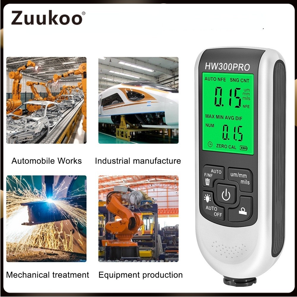 HW300PRO เครื่องวัดความหนาสําหรับการวัดที่ไม่ทําลายการเคลือบและสี