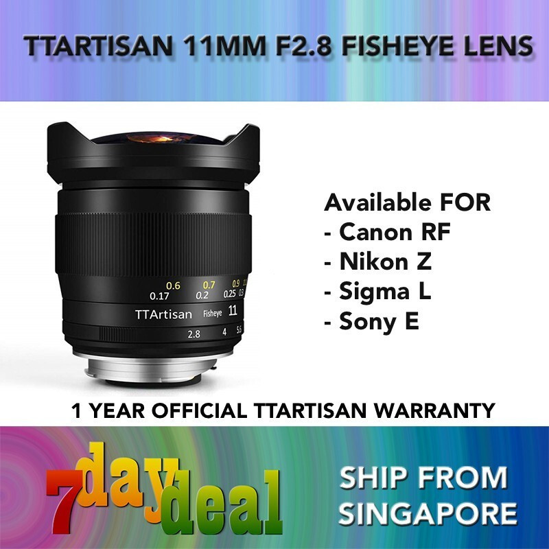 TTArtisan 11mm f2.8 เลนส์ Fisheye Full FrameTH99 IELV