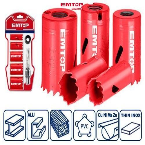 EMTOP Thailand EHSW0071 ชุดโฮลซอว์โลหะ
