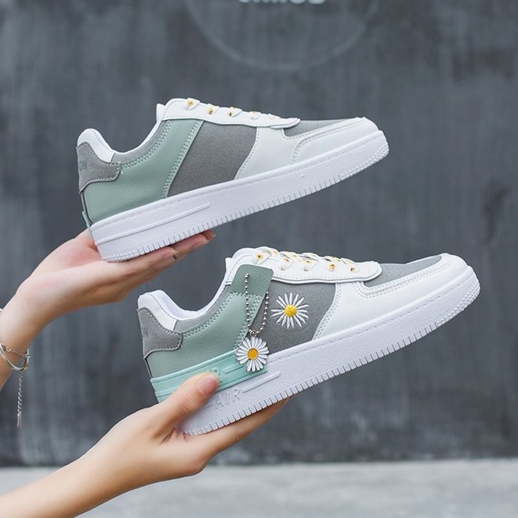 HA8 kasut perempuan 2020 street snap cream Daisyรองเท้าผ้าใบรองเท้าสบายๆอเนกประสงค์รองเท้าวิ่งผู้หญิ