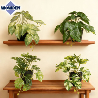 พืชประดิษฐ์ ต้นบอนไซจำลอง บอนไซประดิษฐ์ พร้อมกระถางต้นไม้ ใบ…