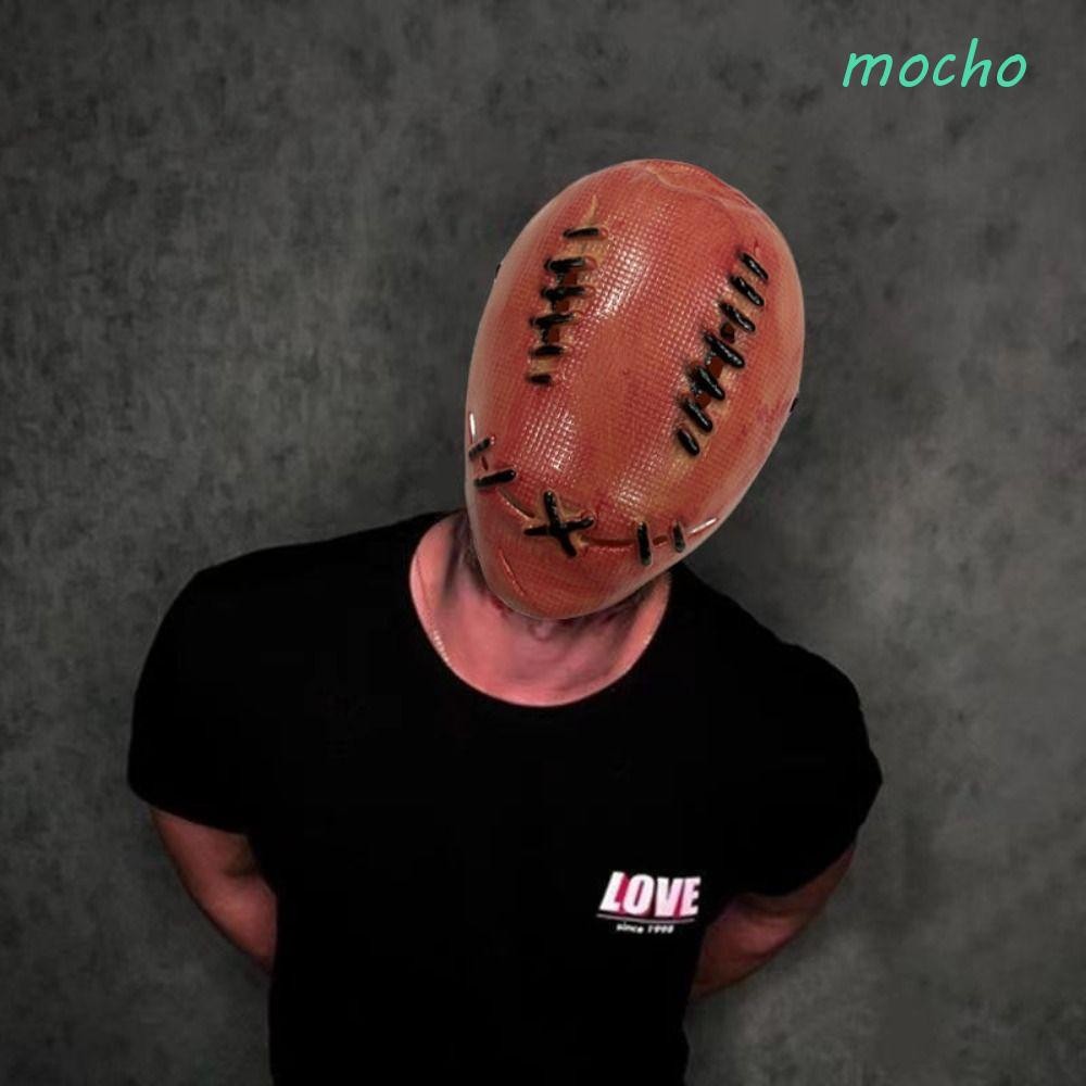 MOCHO หน้ากากน่ากลัว, สยองขวัญผมยาวคอสเพลย์ Prop, ชุดปาร์ตี้กระสอบพลาสติก Ghost Face Cover Ghost Mas