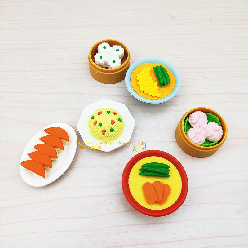 ญี่ปุ่นญี่ปุ่น IWAKO ERASER Iwasawa จําลองอาหารจีนของเล่นการสร้างแบบจําลองสนุกยางตกแต่ง Assembly