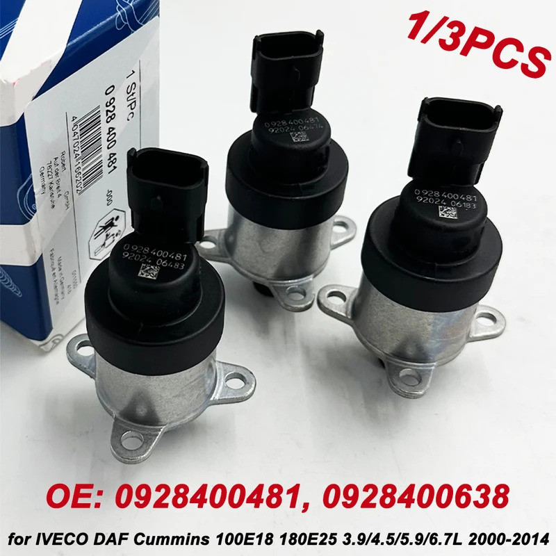ใหม่ 1/3 ชิ้น 0928400481 0928400638 การใช้ปั๊มRegulator SCVวาล์วสําหรับI-VECO DAF 100E18 180E25 3.9 