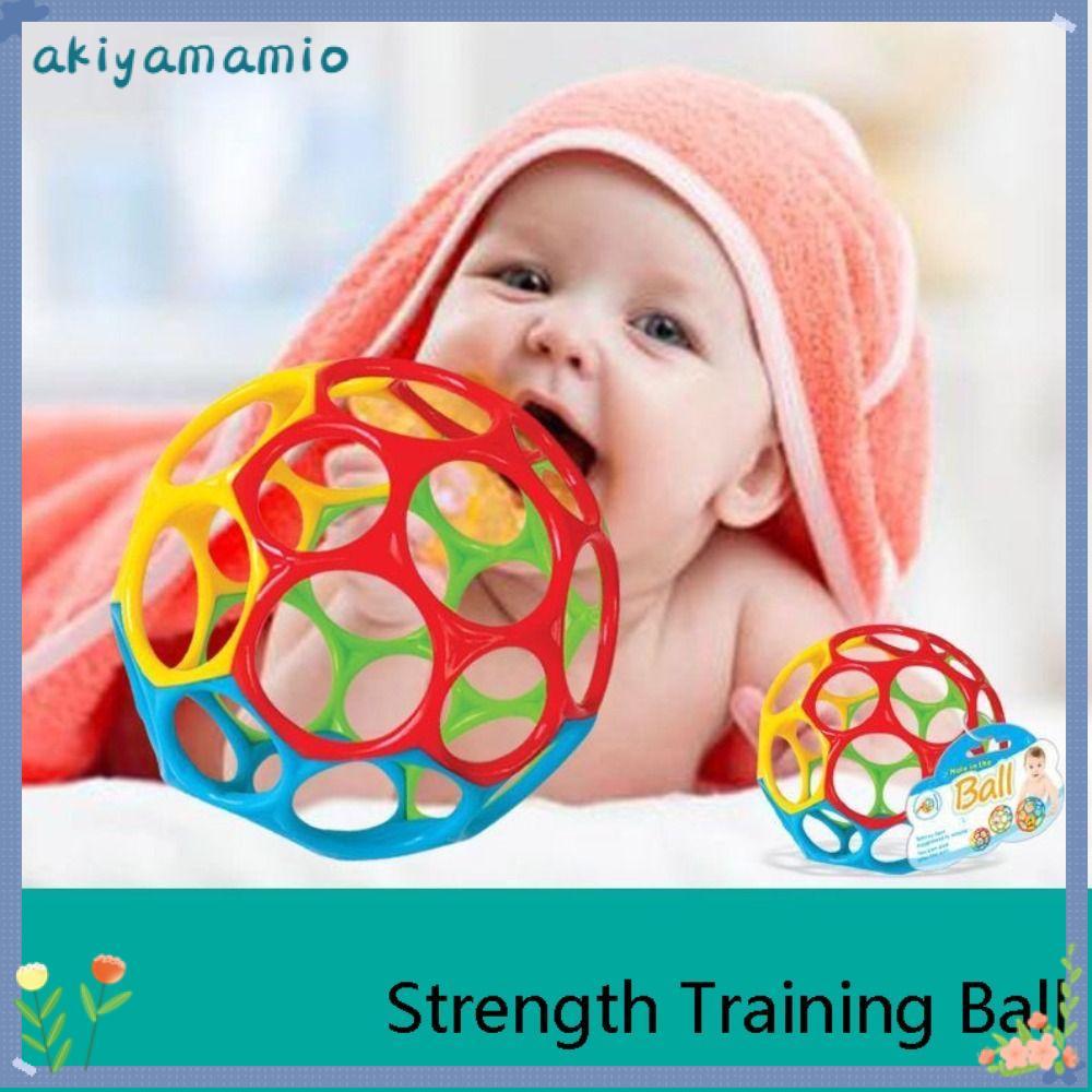 AKIYAMAMIO Bright Starts Oball, Childrens Grip Training Easy-Grap Strength Training Ball, Age Infant