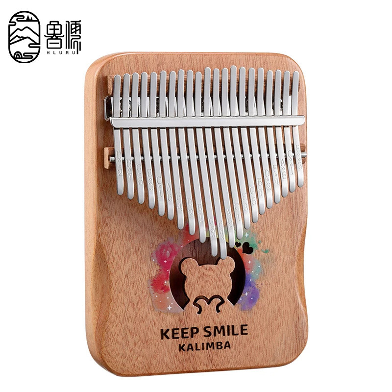 HLURU Kalimba 17 21 คีย์ Kalimba นิ้วเปียโน Full Veneer ไม้เนื้อแข็ง Maple ไม้ Kalimba 21 คีย์ Thumb