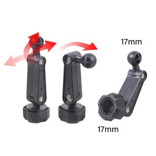 SUNLAII Modifiable 10 ซม.17 มม.Sphered Joint Extension Rod ยืดหยุ่นตําแหน่งเครื่องมือสําหรับแผงมือถือจอแสดงผล Mounts