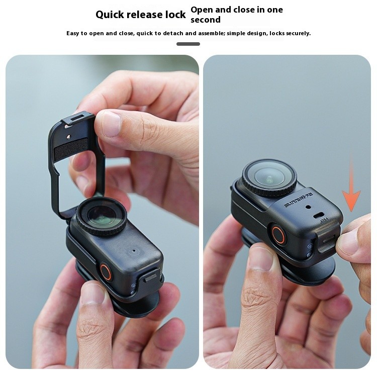 Sunnylife เหมาะสําหรับ DJI OSMO NANO Brim Clip บุคคลแรกยิง Nano Camera Cap Head Mount Bracket - รูปที่ 6