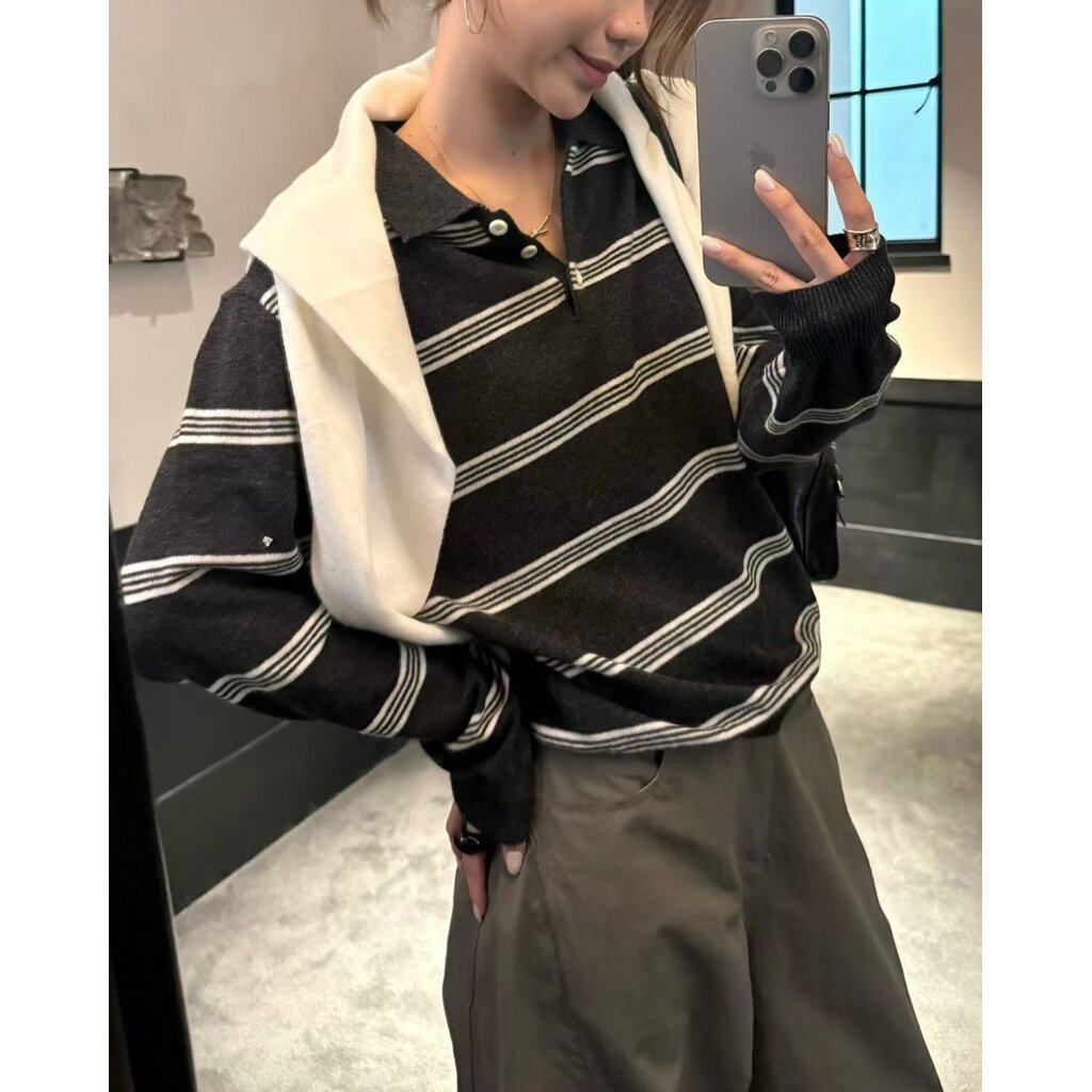 2MUAY SELECT | รุ่น GZ25130 POLO STRIPED WOOL TOP 4 สี