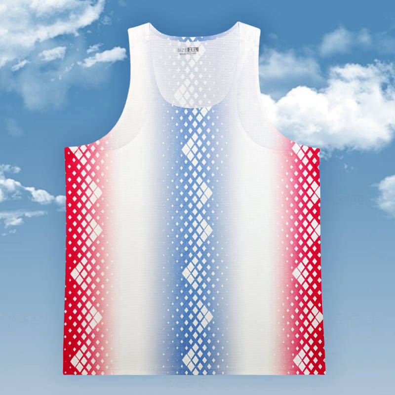 Marathon Running Seamless Adhesive Vest Sports Physical Examination Track and Field Training Vest Ra