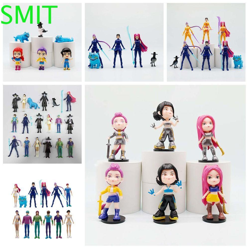 SMIT 5\6\8\12\18 ชิ้นของเล่นตกแต่ง, HUNTR/X การ์ตูน Demon Hunters ของเล่น, Kawaii Rumi Zoey Mystery 