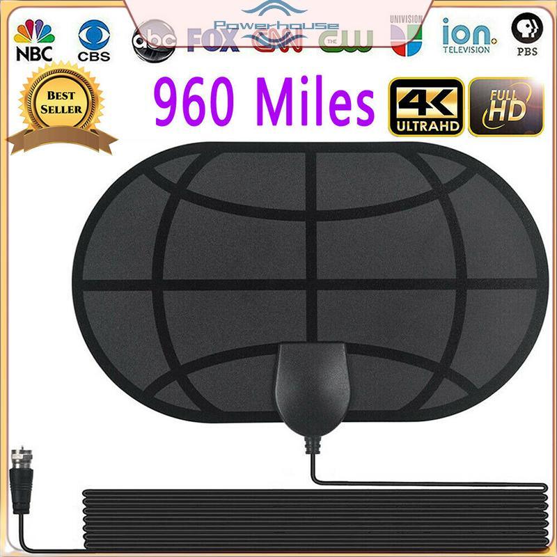 POWER 960 Mile Range Antenna TV Digital HD 1080p Skywire 4K Antena Digital Indoor HDTV .