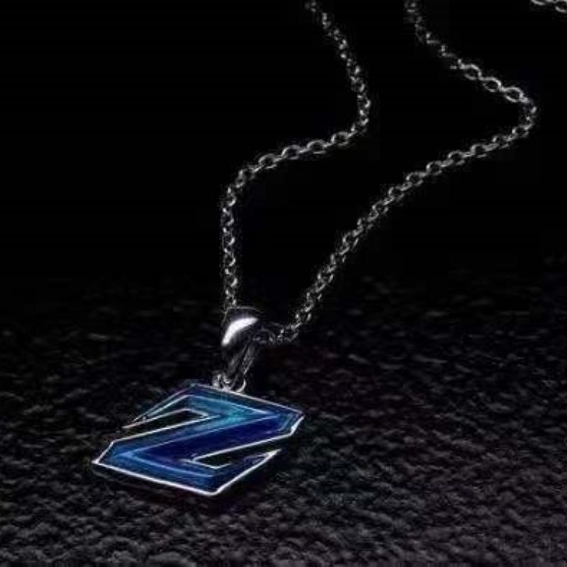 Zeta Ultraman จี้สร้อยคออินเทรนด์จี้แฟนแฟชั่น Epoxy Z Letter Ultraman จี้ Zeta Ultraman Z จี้สร้อยคอ