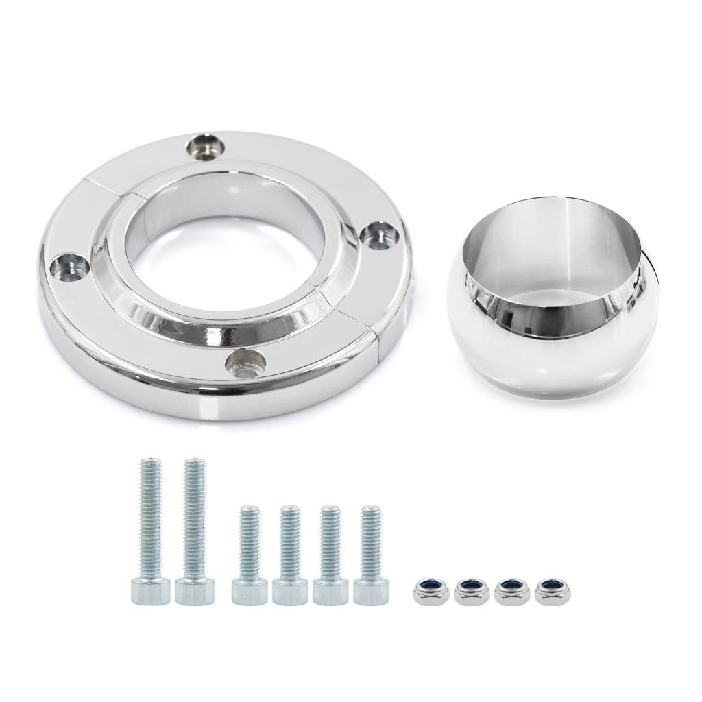 Phoenixshop Chrome พวงมาลัยคอลัมน์ชั้นสําหรับ SBC BBC 350 Universal 2 นิ้วคอลัมน์