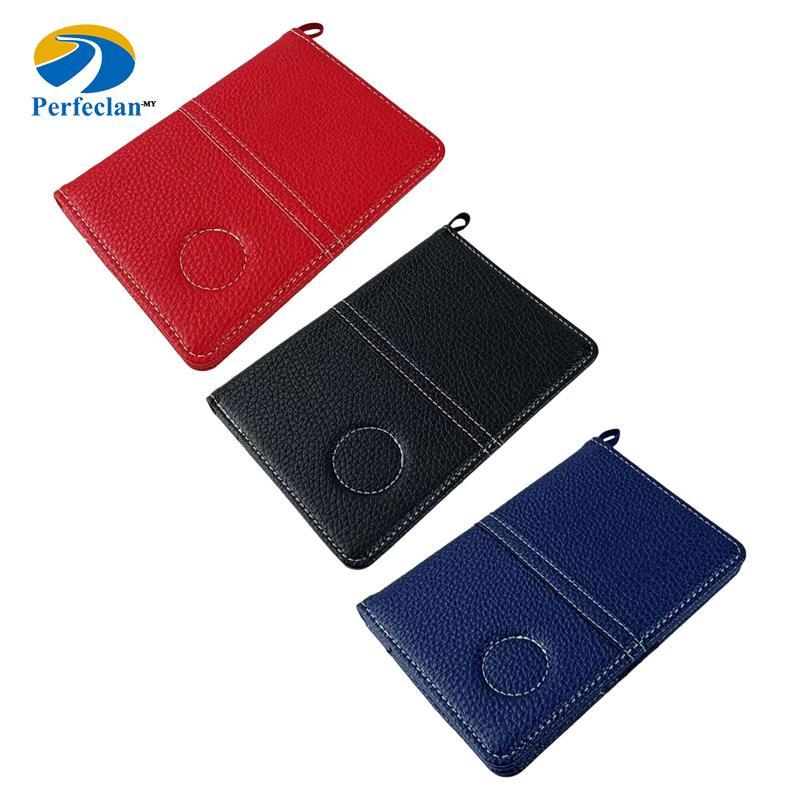 Perfeclan Golf Scorecard Holder Golf Yardage Book Cover Outdoor,Water,PU Leather,Score Holder Protec