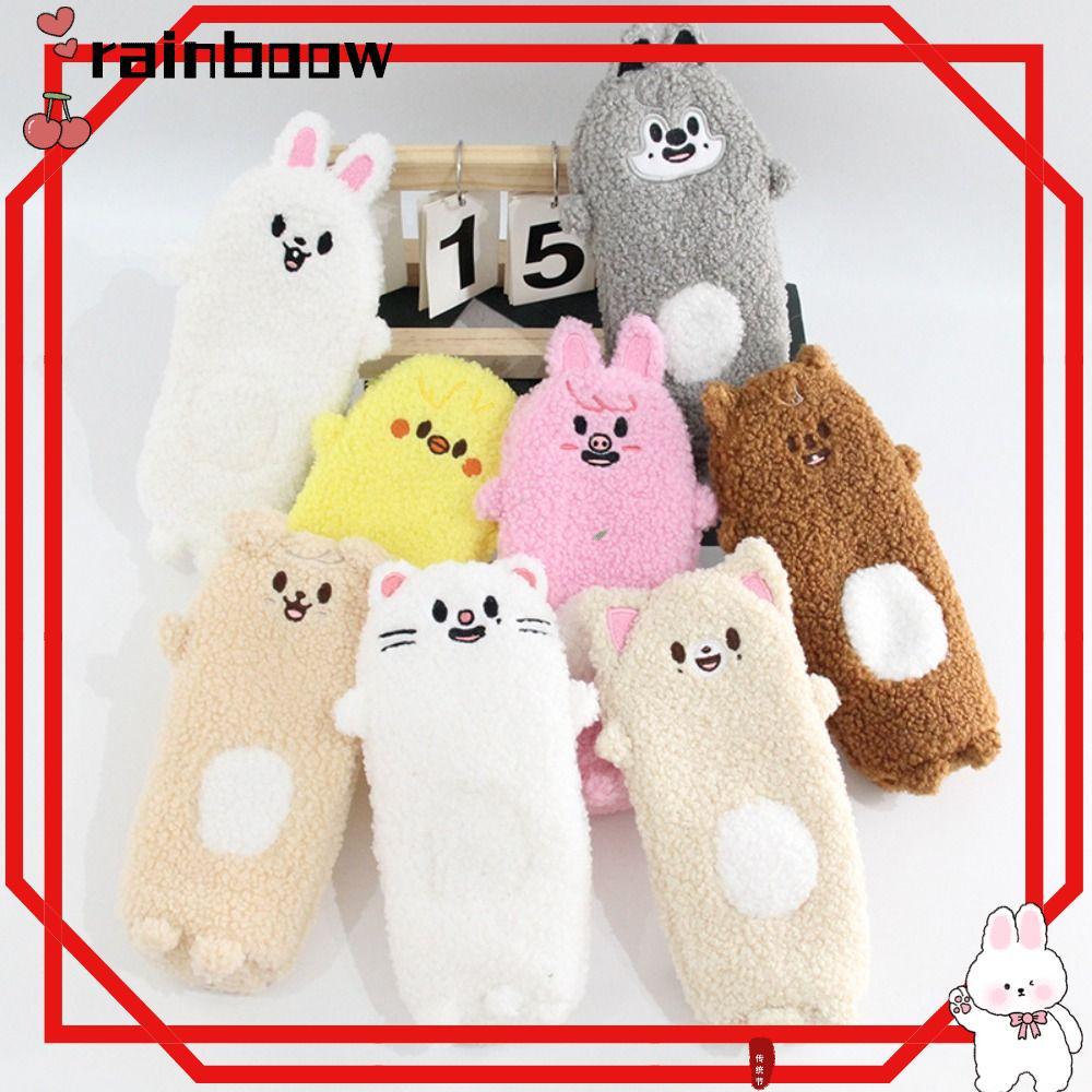RAINBOW Skzoo Plush Pencil, Skzoo Plush Material Pen Bag, Kawaii การ์ตูนออกแบบตุ๊กตาสัตว์ขนาดใหญ่ควา