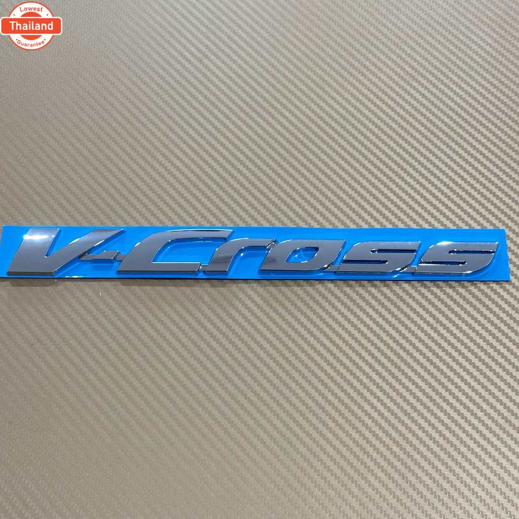 โลโก้ V-cross ติดข้างประตู ISUZU D-MAX year 2012-2019 ขนาด 2.5 x 25.8 cm priceต่อชิ้น