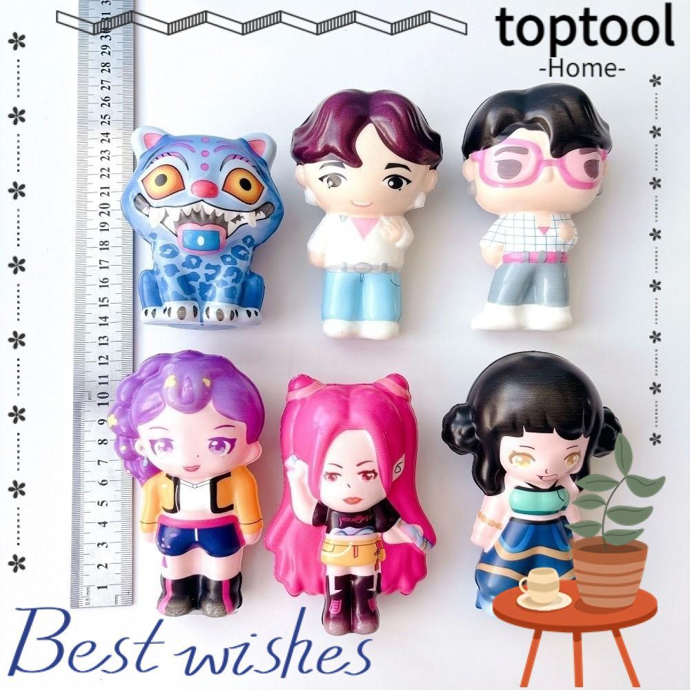 TOPTOOL ของเล่นสกุชชี่อนิเมะป้องกันความเครียด​​, เดอร์ปี้|รูปปั้น เคป๊อป นักล่าปีศาจบีบของเล่น,ของเล