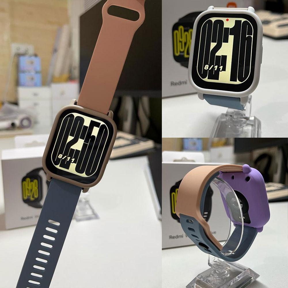 2 ชิ้นซิลิโคน Strap + 1 ชิ้นสําหรับ Redmi Watch 5 Lite / 5 Active สําหรับ Redmi Watch 3 Active/lite 4 5 Repacement สร้อยข้อมือเข็มขัดสมาร์ท Watchband เปลือกป้องกันฝาครอบ