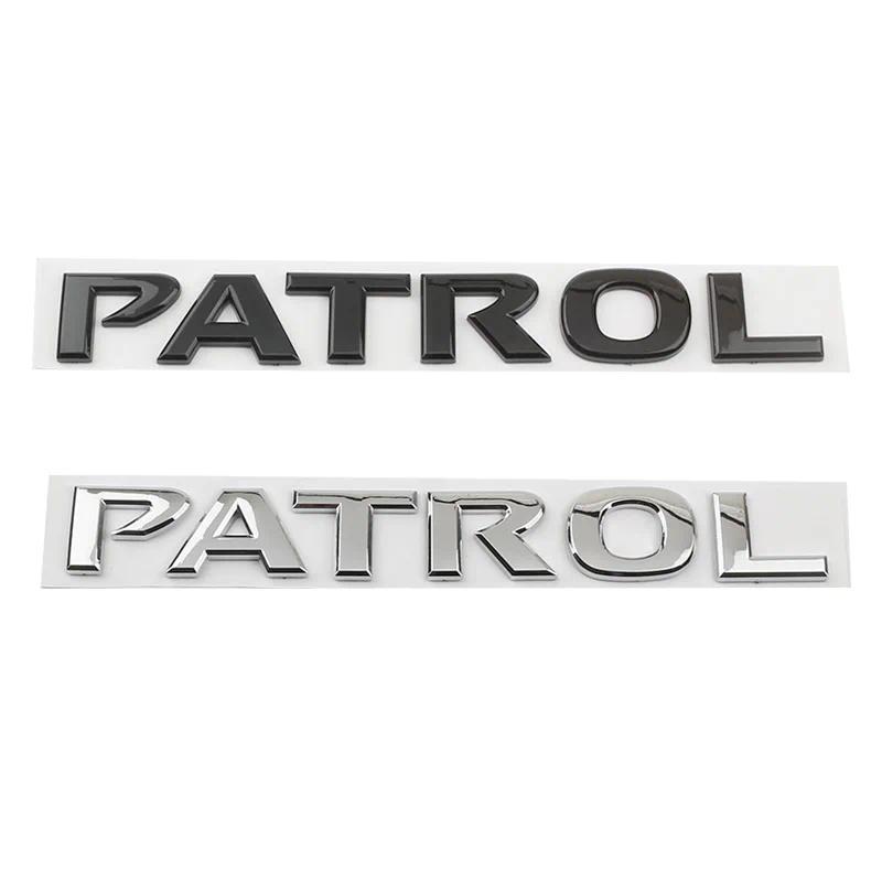 รถ 3D ABS ด้านหลังตัวอักษรคําโลโก้ป้ายสัญลักษณ์ Decals สติกเกอร์สําหรับ Nissan Patrol Y60 Y61 Y62 Y6