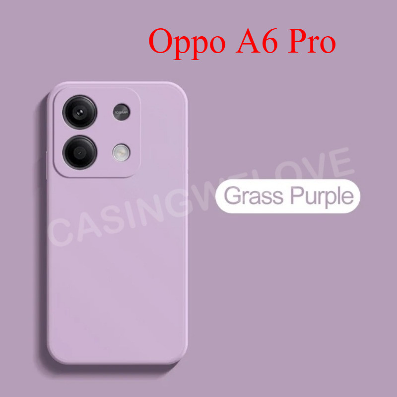 เคสโทรศัพท์สําหรับOppo A6 Pro 4G 5G Oppo A6 A6X A6T Pro 2025 แฟชั่นสแควร์ซิลิโคนเหลวSoft TPUกันกระแทกเคสโทรศัพท์ฝาหลัง
