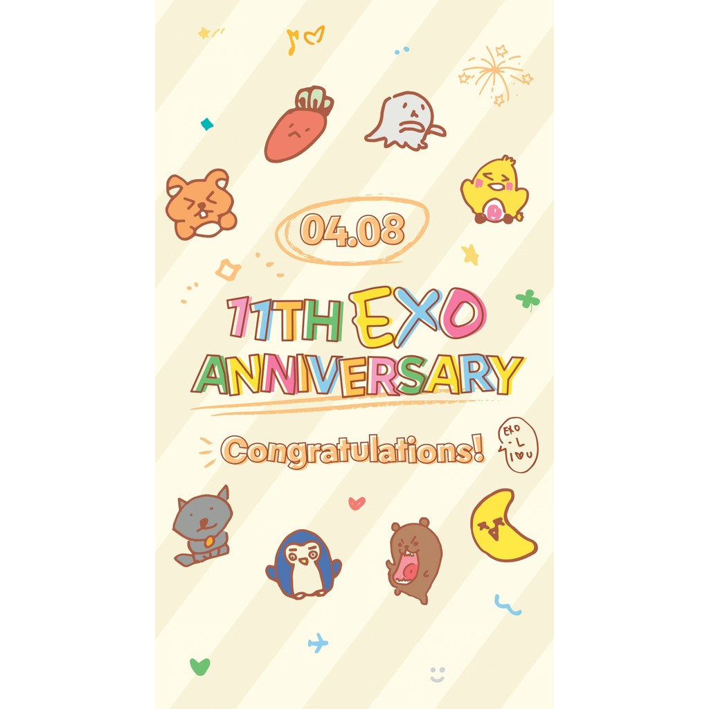 [Replenishing/9.1 Deadline] สินค้าอย่างเป็นทางการของ EXO 11th Anniversary