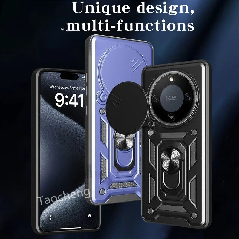 เคสโทรศัพท์สําหรับ Honor X9d X9 d X9c 5G 2024 Hard กันกระแทกดึงประตูบานเลื่อนปลอกกันกระแทก