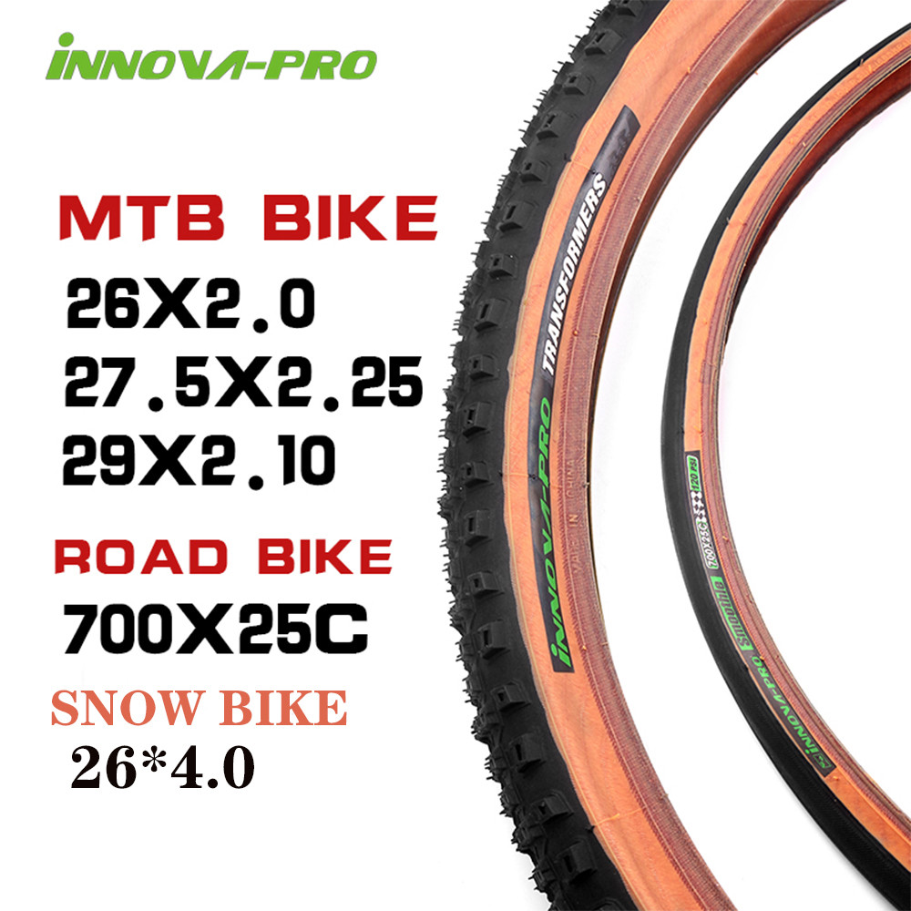 INNOVA Mountain Bike Tires - ขนาด 26x2.0, 29x2.1, 27.5x2.1 และ 700*25C ต้านการเจาะทะลุ เบาะความเร็ว ultralight