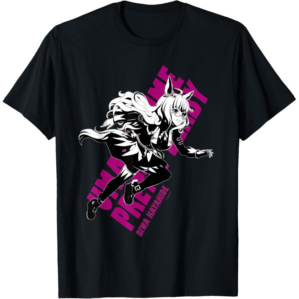 Umamusume: เสื้อยืดลาย Derby Pipa Quickie สุดสวย พิมพ์ลายตัวละคร ผ้าฝ้าย 100% แขนสั้น ยูนิเซ็กซ์ พร้อมส่งทันที