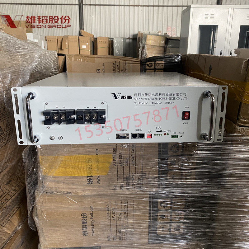 Xiongtao V-LFP4850/100 แบตเตอรี่ลิเธียมเหล็กฟอสเฟต 48V50AH/100AH ฐานการสื่อสารทาวเวอร์เหล็กพลังงานกา