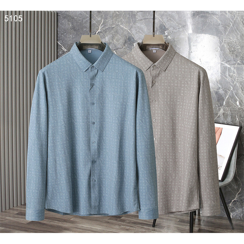 PNLP Valen**no 2025New Brushed Fleece Men's Shirt Stretch Seamless Comfortable Warm Base Layer Dad S