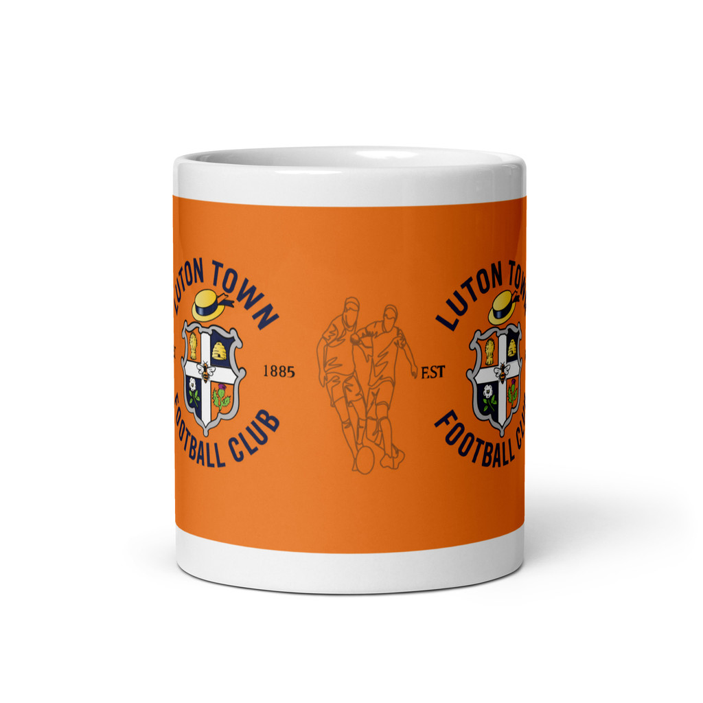 คูลเลอร์คิง Luton Town FC แก้วกาแฟ 11-15 ออนซ์  เหมาะสำหรับชา กาแฟ และของขวัญ ของที่ระลึก