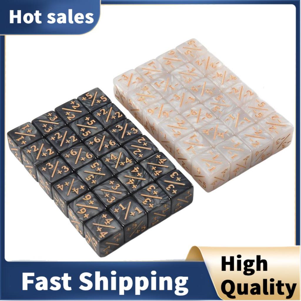 48 ชิ้น 16 มม. เครื่องนับลูกเต๋า Token Dice Loyalty Dice D6 Dice Cube สําหรับ,,,การ์ดเกม